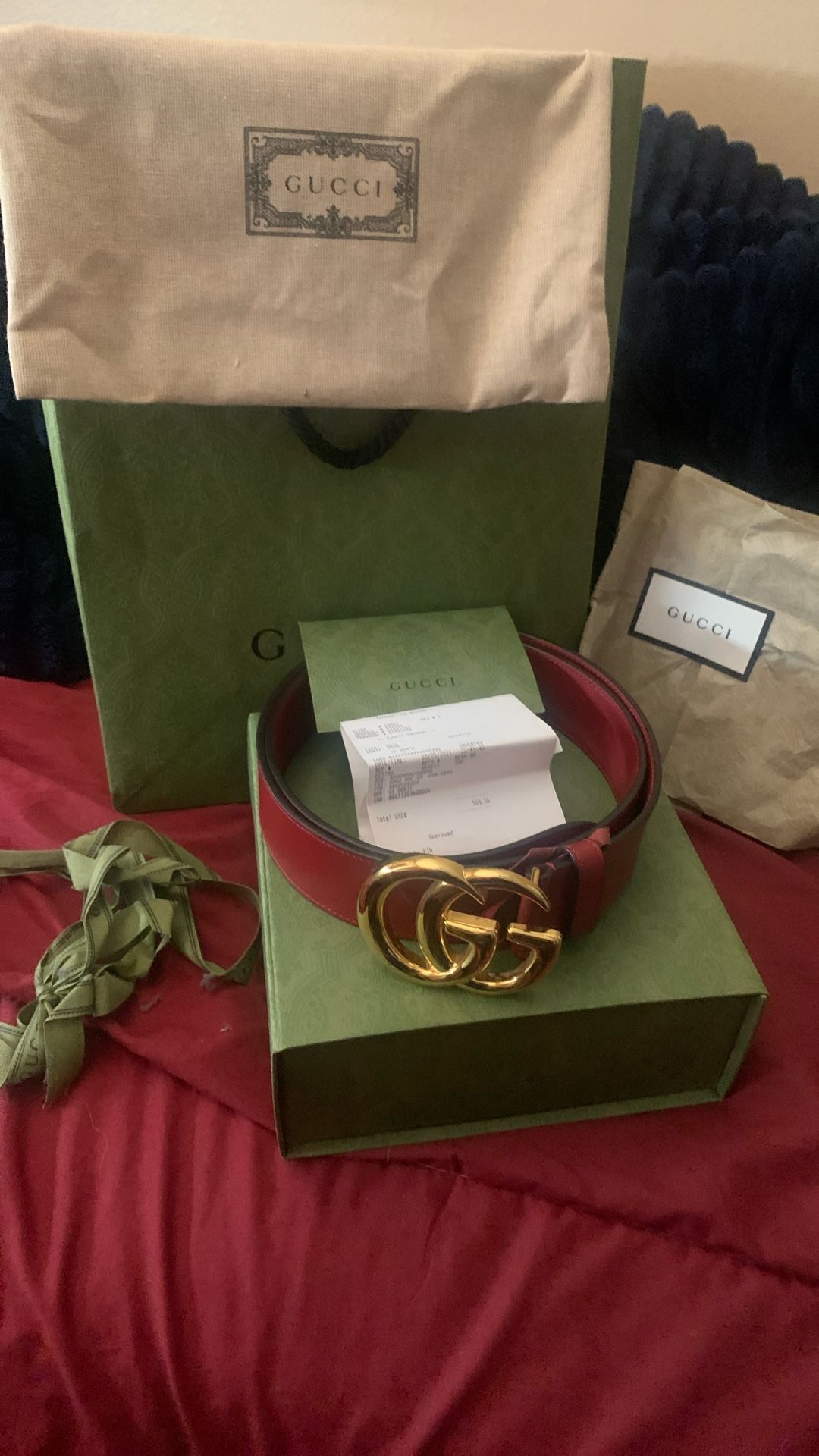 Authentic Gucci Belt Men