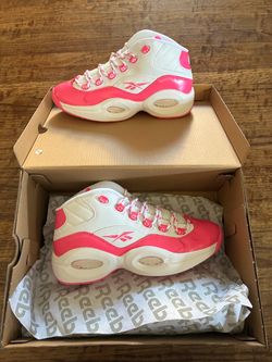 Reebok Question Mid Atomic Pink Sneakers