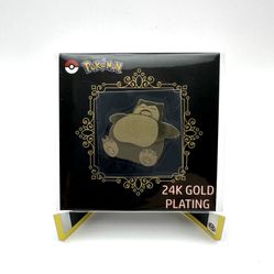 Snorlax 24k Gold Plated Sticker