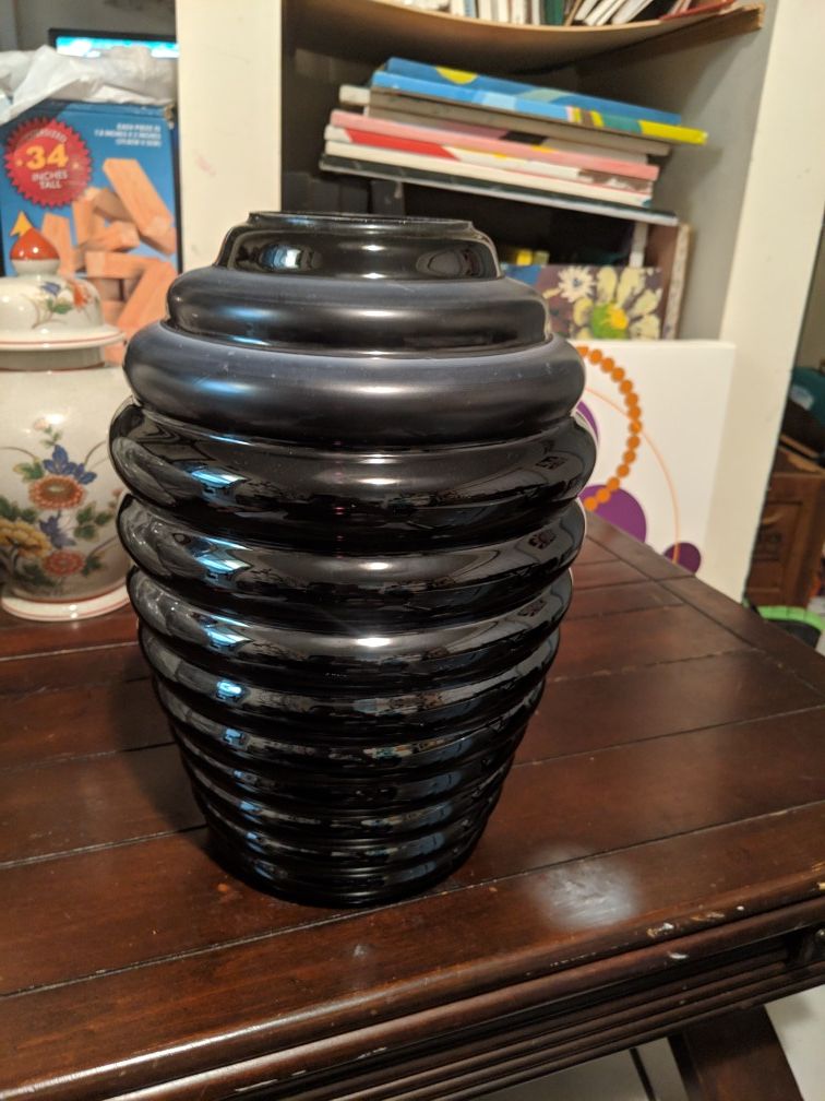Handblown glass vase. Handmade in USA