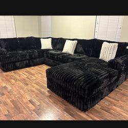 Brand New Super Plush Comfy Corduroy Sectional Set 