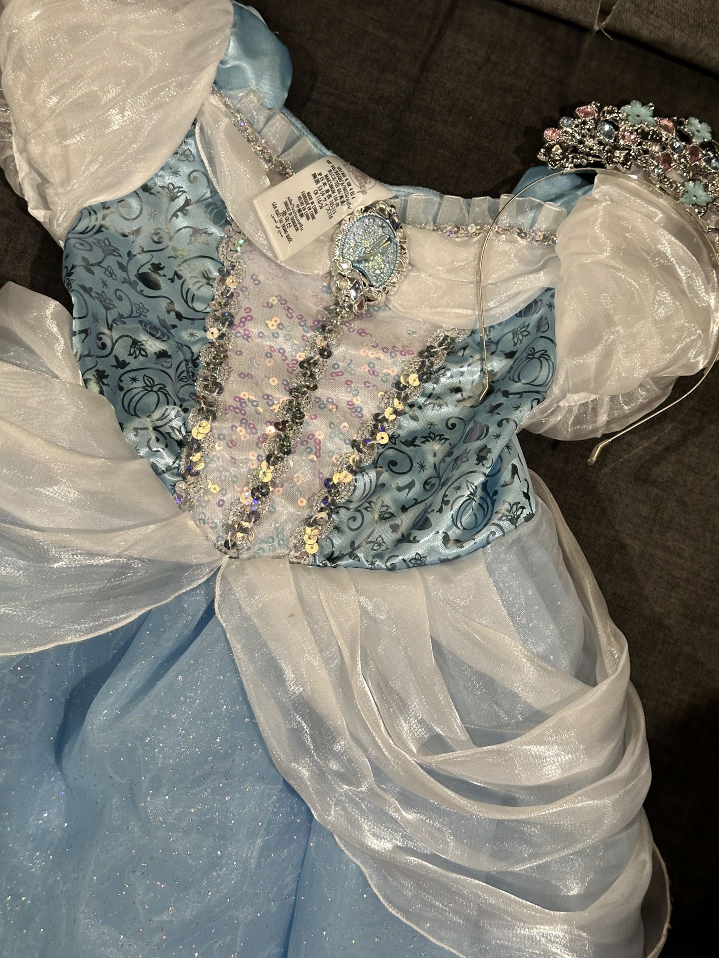 $60 Cinderella Costume W Crown 
