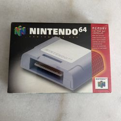 Nintendo 64 Controller Pak Sealed 