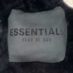Black essentials hoodie