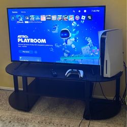 PS5 + TV + TV Stand Bundle – Great Condition