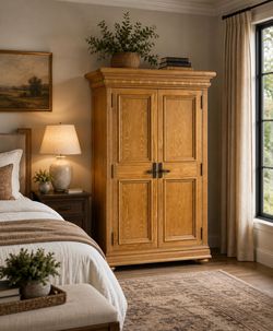 LARGE DOUBLE DOOR ARMOIRE