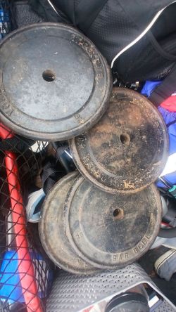 4 25lb weight plates 1 inch hole