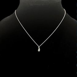 Tiffany & Co. Teardrop Sterling Silver Necklace 16"