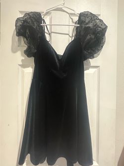 Black mini dress