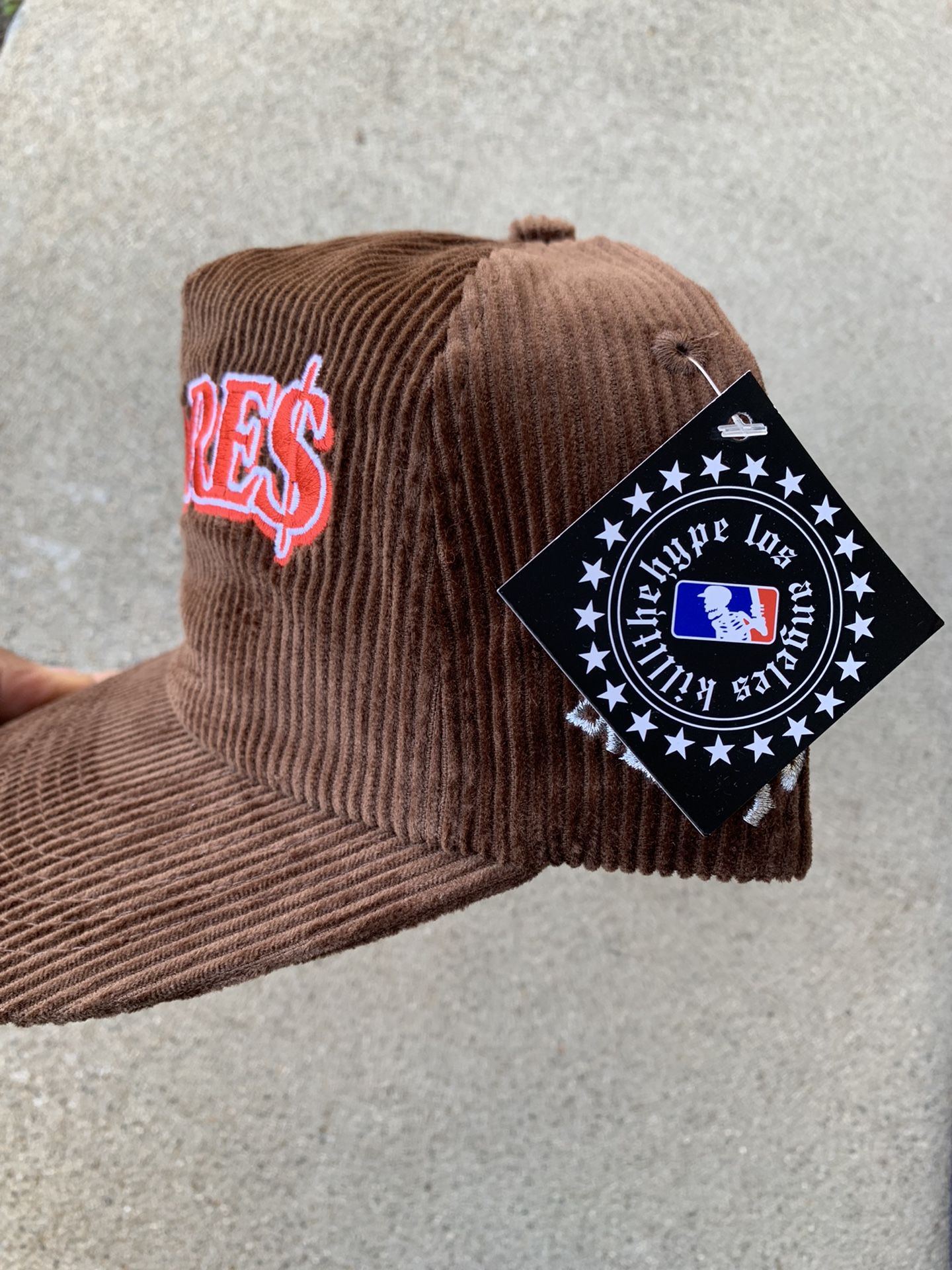 Kill The Hype, Accessories, Kth Kill The Hype La Los Angeles Dodgers  Corduroy Suede Hat Upside Down Snapback