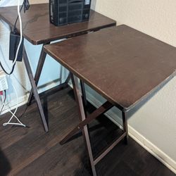 2 TV Trays Stands