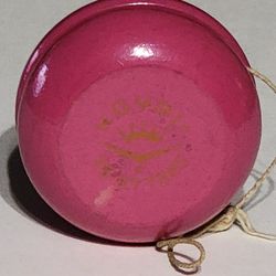 Vintage Wooden Yo-Yo Royal Special Tops Pink Tone.

