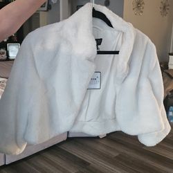 White Bolero Jacket Girl's SMALL