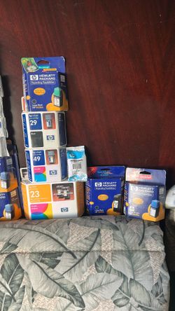 HP Printer Cartridges 23 26 29 45 49 65. All Sealed, but Expired