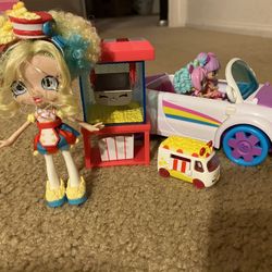 Shopkin Dolls And Car