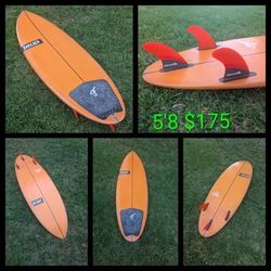 ⭐5'8 $175 Orange Epoxy Jack's Shortboard Surfboard Scrambler