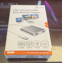 USB to Dual HDMI Adapter