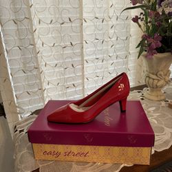 New Red Patent Leather Pumps Size 5 1/2 M