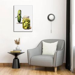 Funny Pickle Canvas Wall Art – B33