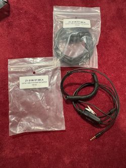 2pcs Custom 1 Wire Kit W/Snap Tight Earpiece Mic Gold Series Z1-S1W-ST-MCA impact    Fe16)