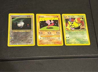 Pokemon TCG Magnemite, Tyrogue, and Metapod Single Cards