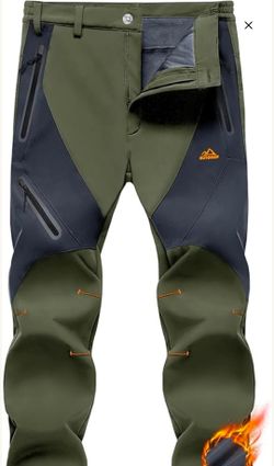 Outdoor Fleece-Lined Softshell Hiking Pants