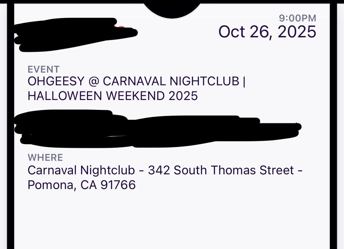 OHGEESY In Pomona 10 Available Tickets 