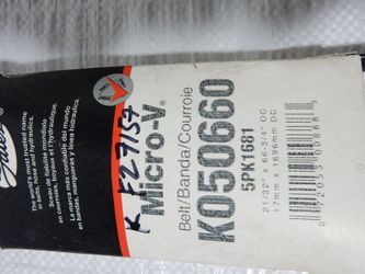 Serpentine MircoV-Belt K050660 Gates 5 Ribs 5PK1681 1986-1992 Chevrolet GMC