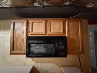 Kitchen cabinets with countertops