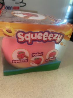 Peach squishy viral sensory toy