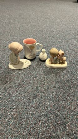 Precious Moments Jonathan & David Lot Of 4 - Vintage Figurines