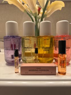 PHLUR Moonstone, Beach,Peach Skin,Dragon Fruit Fragrance Mists & Missing Person