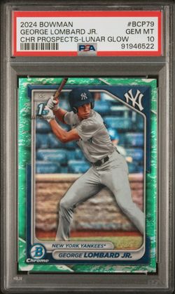 2024 Bowman Chrome George Lombard Jr. Lunar Glow PSA 10(pick up only)
