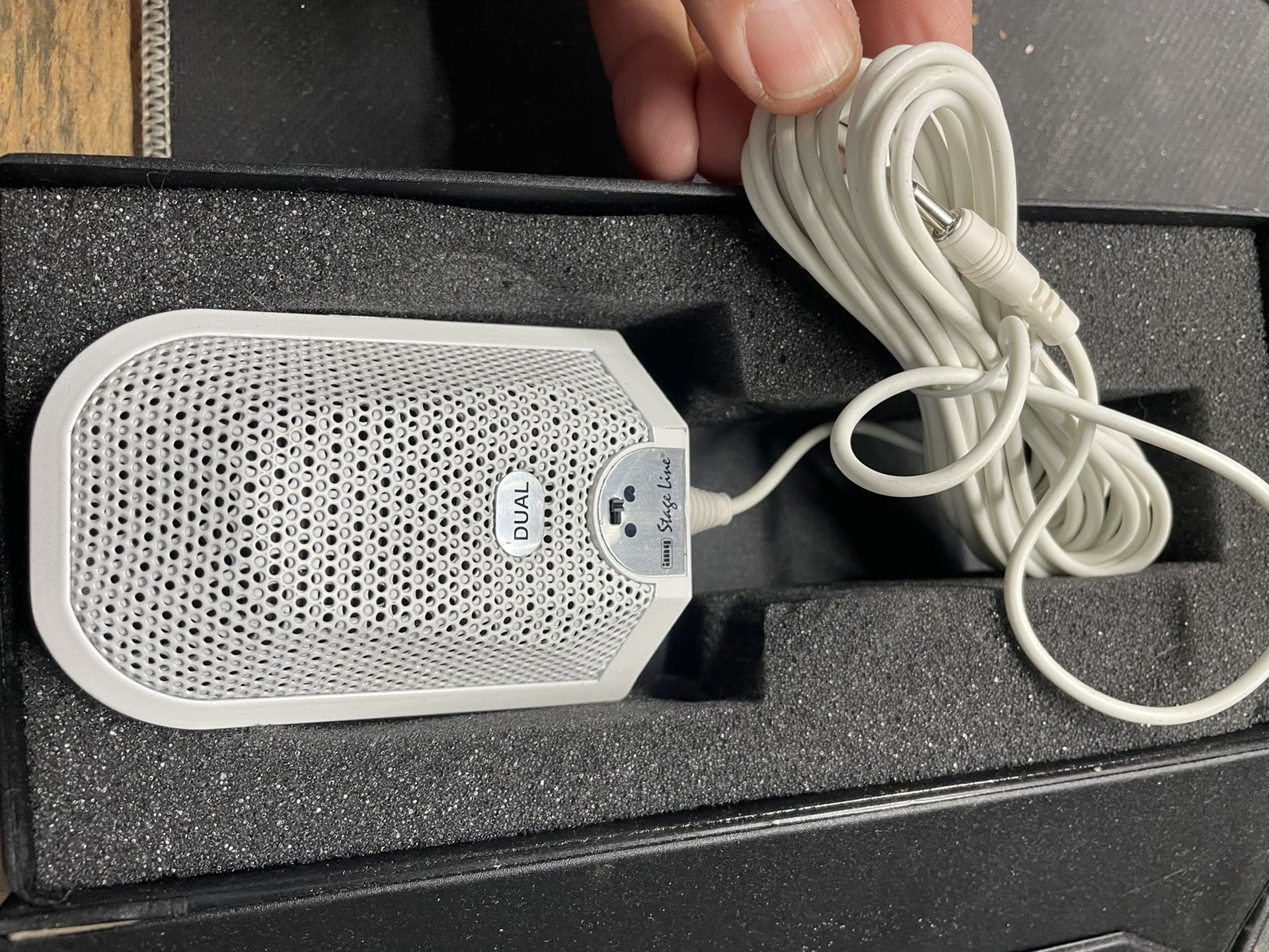 Boundary microphone by Stageline Monacor