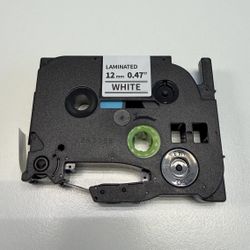 (8Pack)PReplace for Label Maker Tape TZe TZ 12mm 0.47 Laminated White Tape TZe-231 Compatible with P-Touch 1/2" Black on White TZE231 for PT-D220 D210
