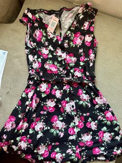 Torrid Floral Sleeveless Mini Dress