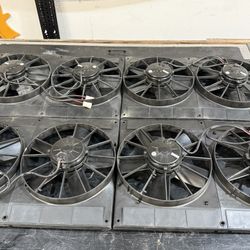 SPAL 11” Dual Cooling Fans 24v SPAL  Dual Cooling Fans W/ Shroud New Old Stock Military 24V  2VA06-BP70/LL-37S