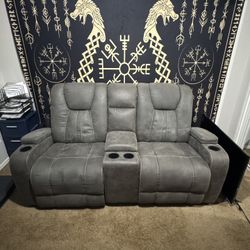 Bobs Manual Rocker Recliner Loveseat
