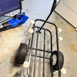 Fishing Beach Cart w/ Rod Holders – Heavy Duty – Great for Pier / Surf / Sand