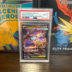 Pokémon TCG Mega Latias ex Special Illustration Rare Me01 Holo 181/132 PSA 10