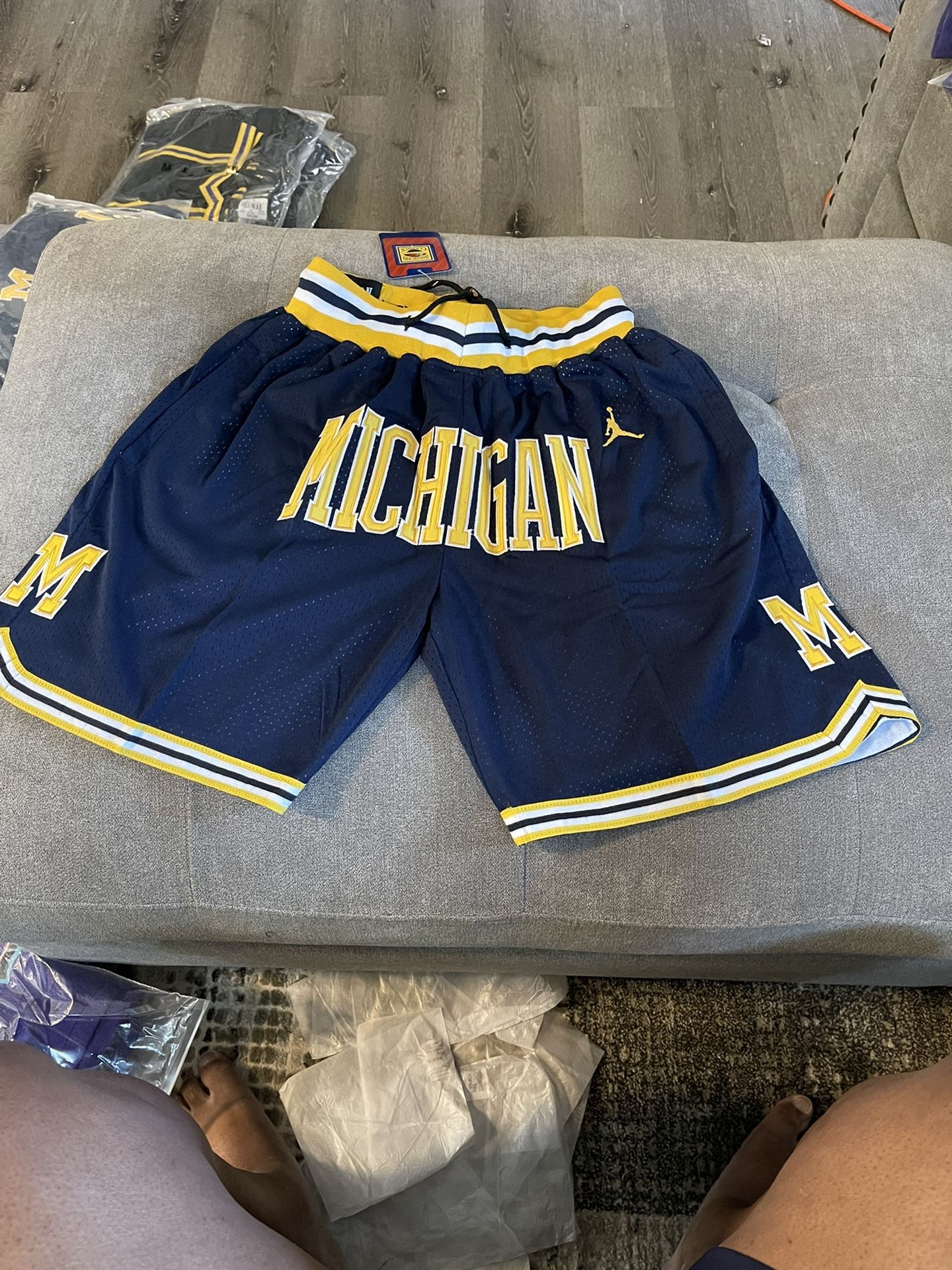 Michigan Fab Five Shorts Navy Blue 