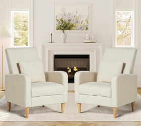 Living room accent chairs set of 2