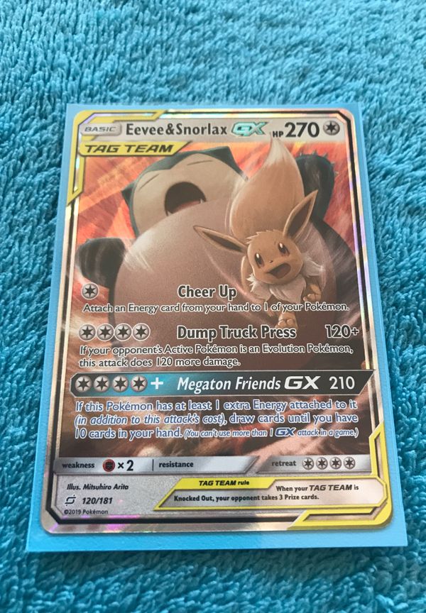 Pokémon Tcg Eevee Snorlax Gx For Sale In Mckinney Tx