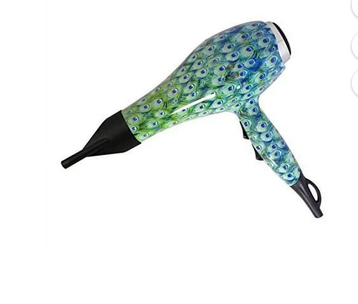 ISO Beauty Ionic Pro 2000 Hair Dryer, Peacock New