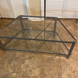 Glass Metal Tv Stand