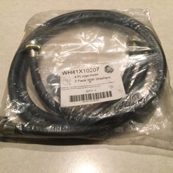 GE  4  FOOT WASHER HOSES  - -BRAND NEW  — WH41X10207