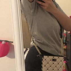 Black & White Betsey Johnson Crossbody