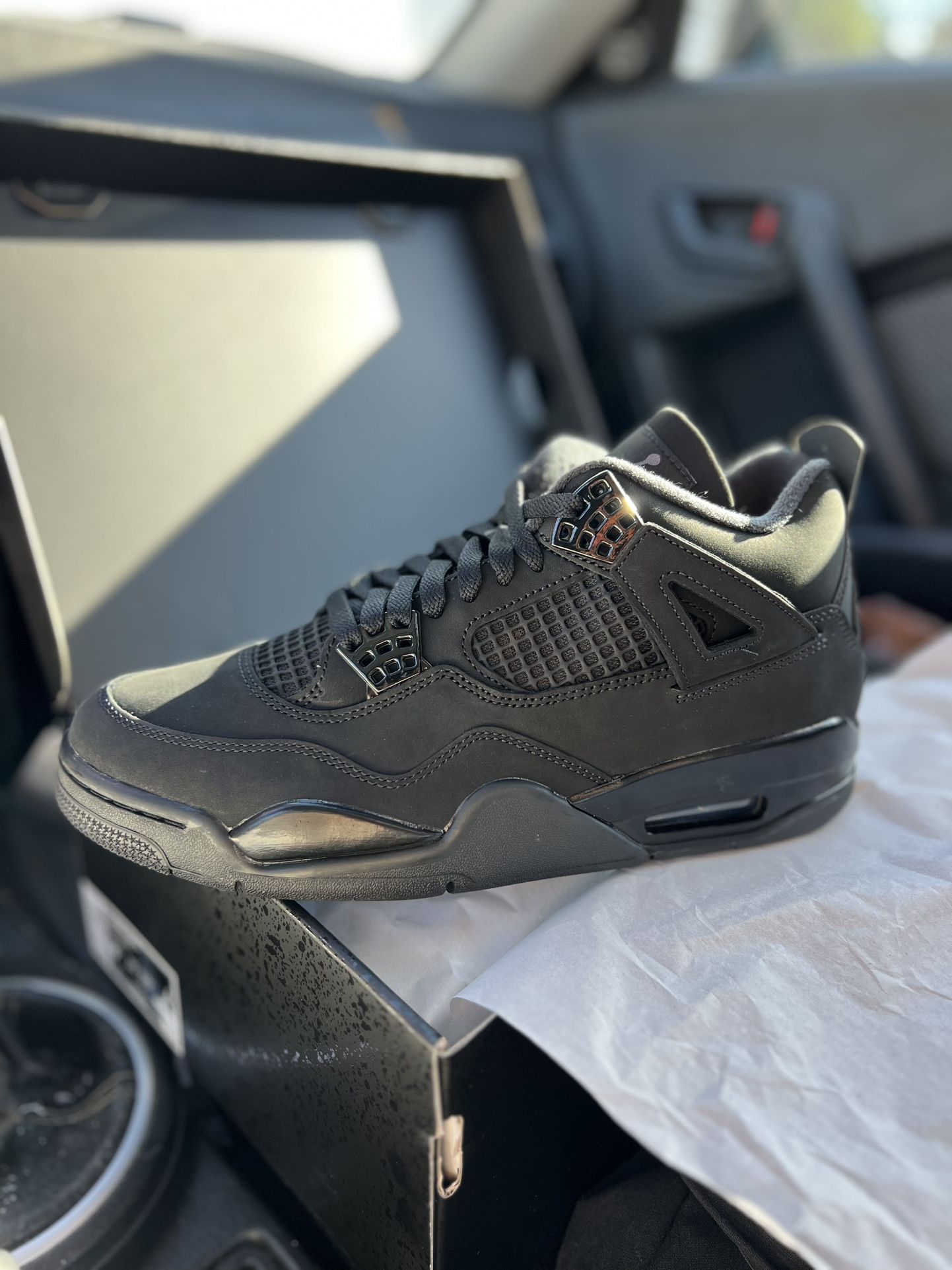 Jordan Retro 4 Black Cat Size 6.5y 8, 9.5, 10.5 12