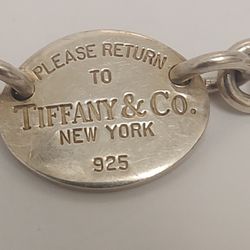 Tiffany & CO. "Please Return To Tiffany" Sterling Silver Bracelet 