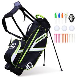 New XDriveMax Golf Cart Bag,15 Way Golf Bag for Men & Women, Premium Golf Club Bags with Rain Cover, Cooler and Golf Accessory Kit